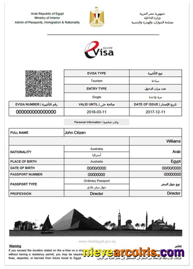 EGYPT e-visa